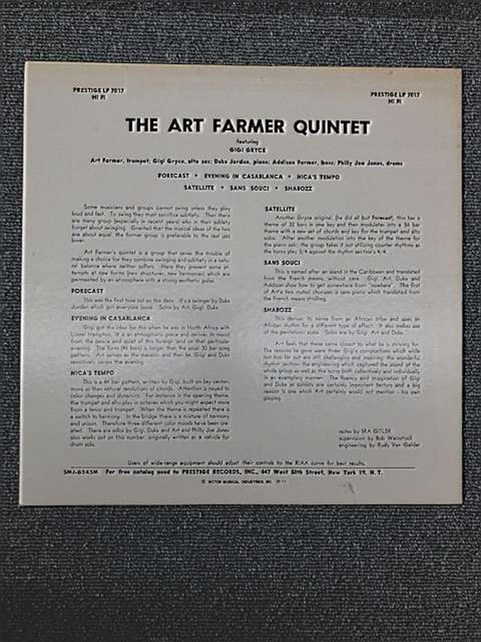 VICTOR MUSICAL INDUSTRIES INC JAZZ/fusion ART FARMER QUINTET