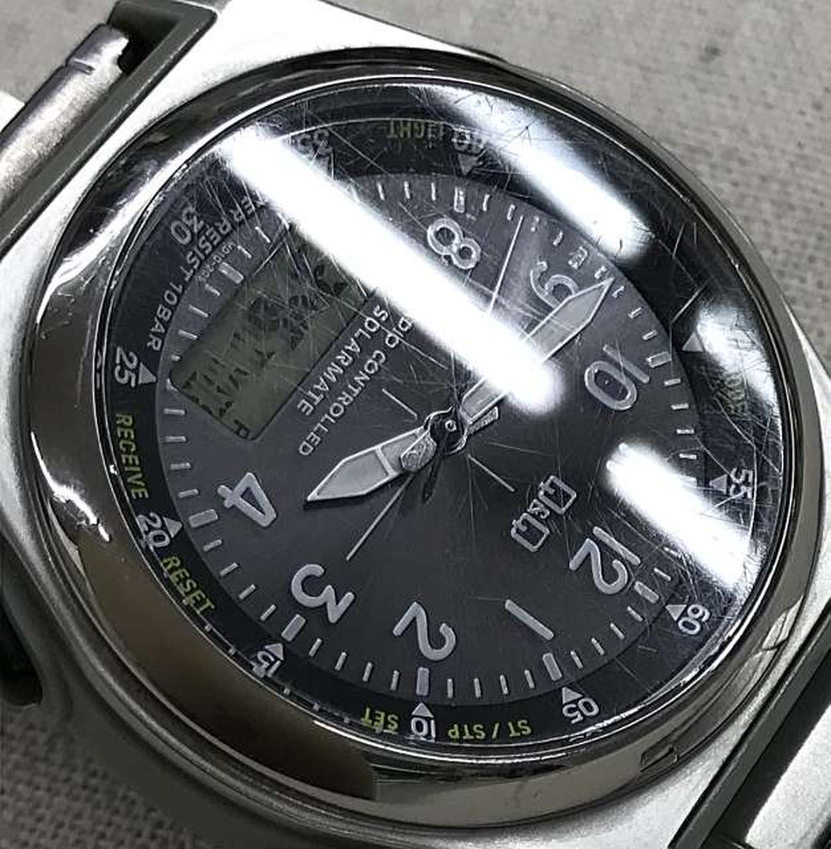 CITIZEN Q&Q Solar Radio-Controlled Wristwatch MD10-205 UP08