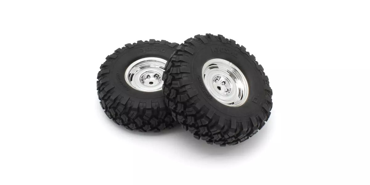 Kyosho CLTH001SC-40 Assembled Wheel & Tire Dish SC #40 (KC10/2 pieces) - BanzaiHobby