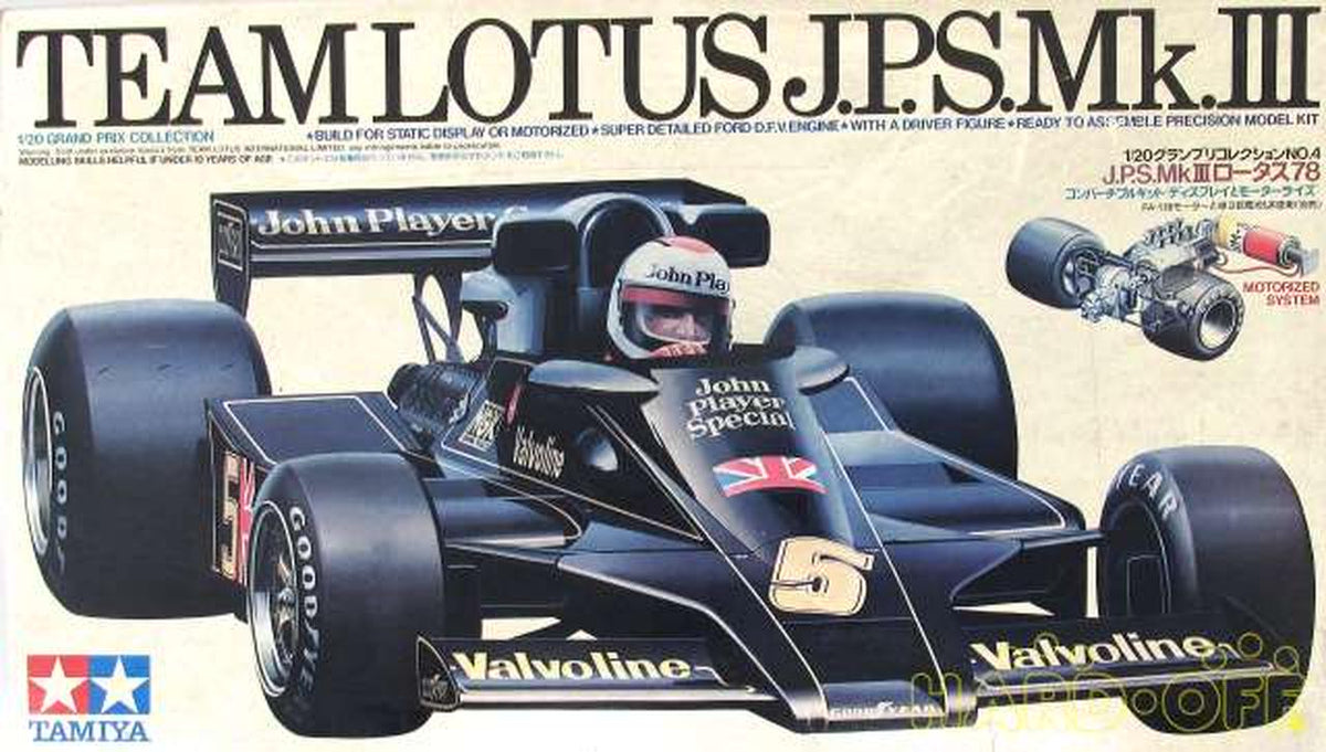TAMIYA 1/20 J.P.S. MkIII Lotus 78 "Grand Prix Collection No.4" [20004] - Banzai Thrifting | BanzaiHobby