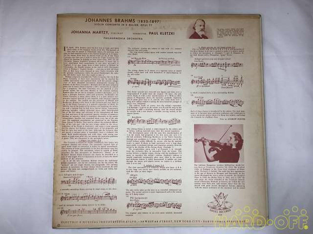 Angel Records Red Label Johanna Marigi UK Edition Violin Concert ANG 35137