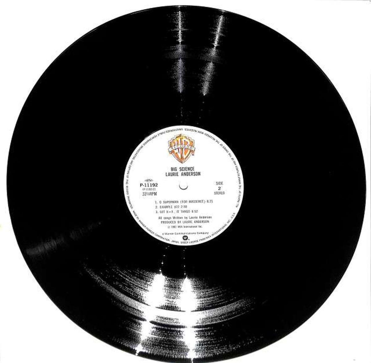 Warner Pioneer Laurie Anderson "Big Science" P-11192