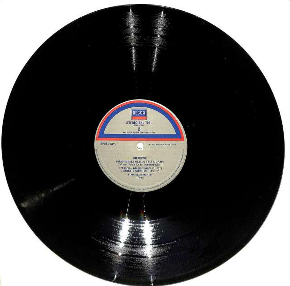 Decca (imported, English) Beethoven 'Hammer Lavia' Ashkenazy SXL-7011
