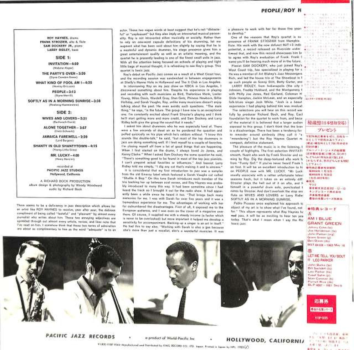 King Roy Haynes "People" K18P-9265