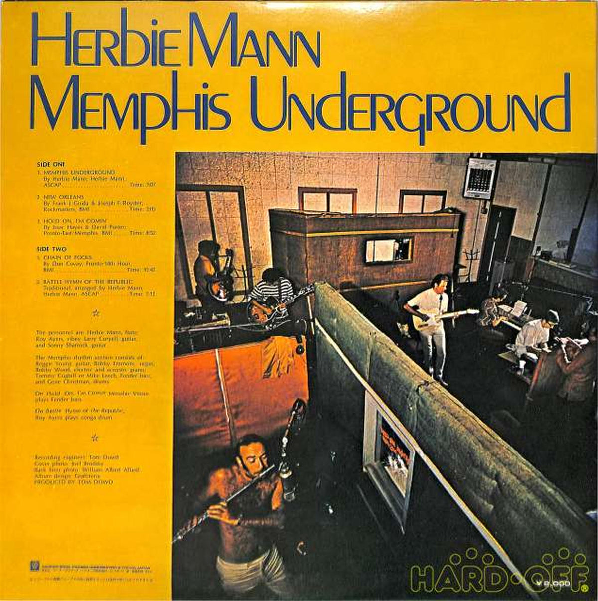 Warner Bros. Herbie Mann "Memphis Underground" P-8087A
