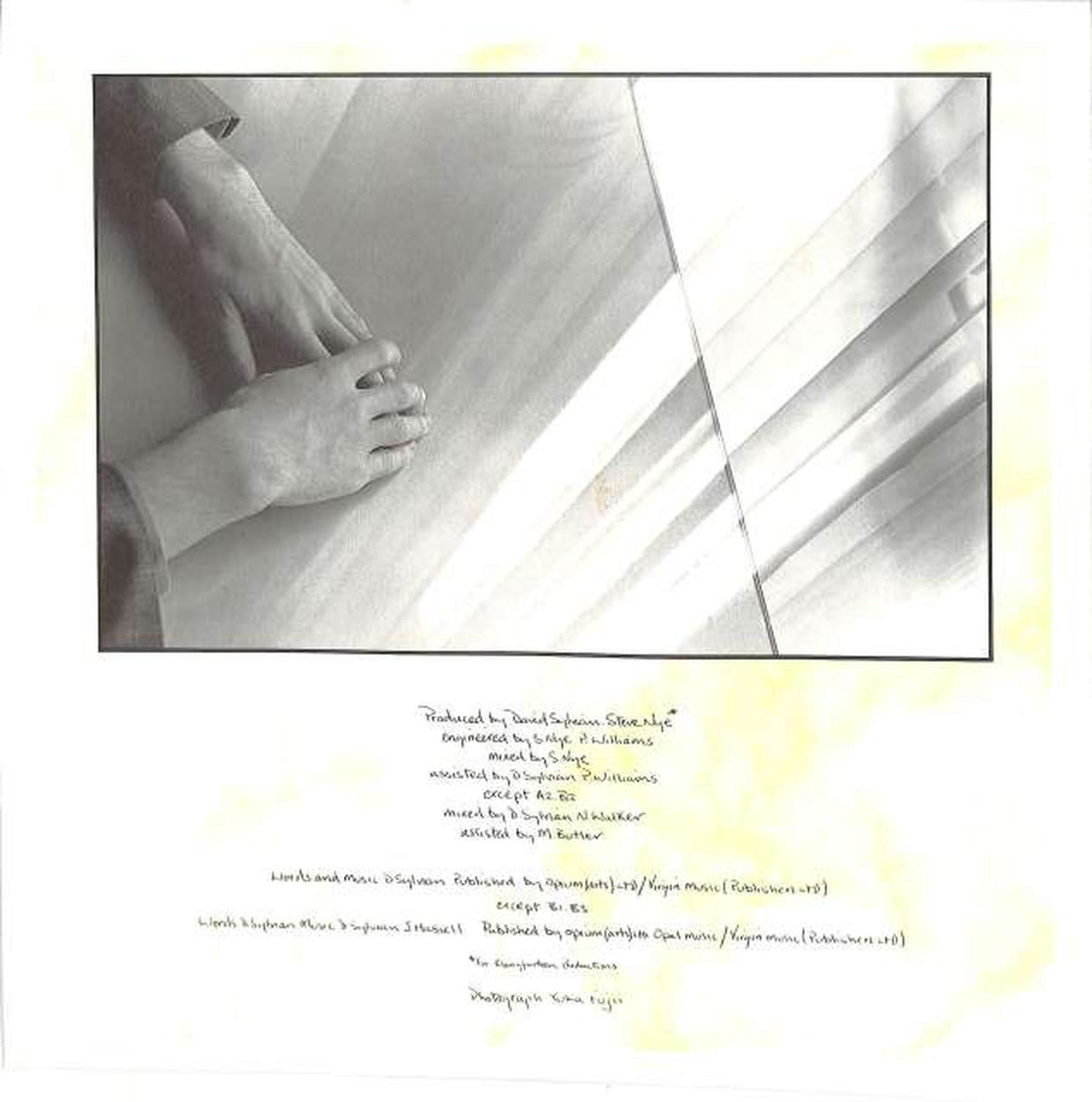 Victor David Sylvian "Brilliant Trees" VIL-6114