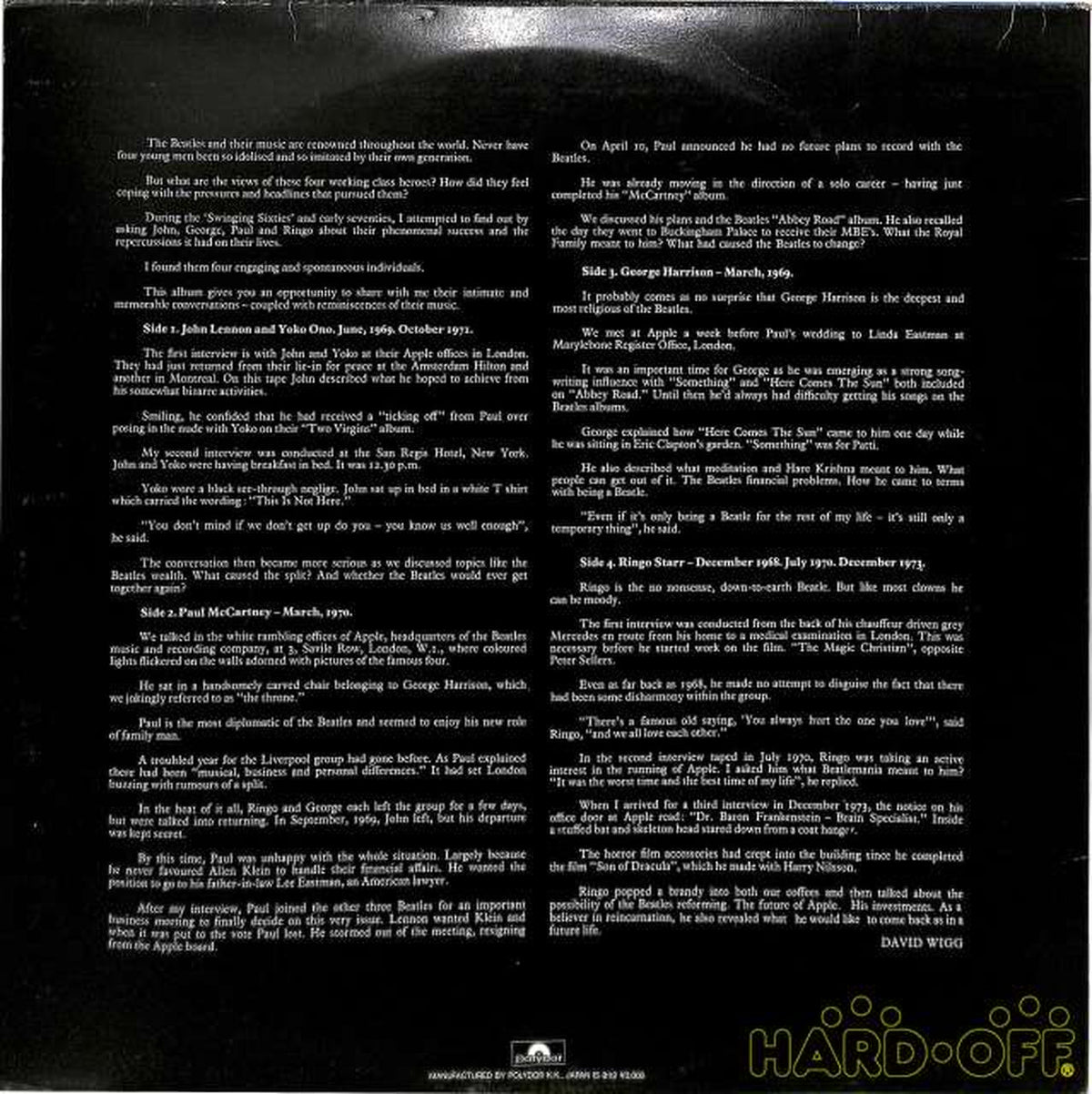 Polydor The Beatles 'Interview Album' 30MM0707/8 2LP