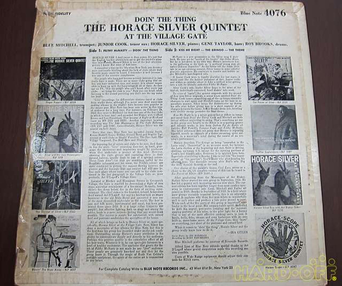 BLUE NOTE DOIN' THE THING BLP 4076