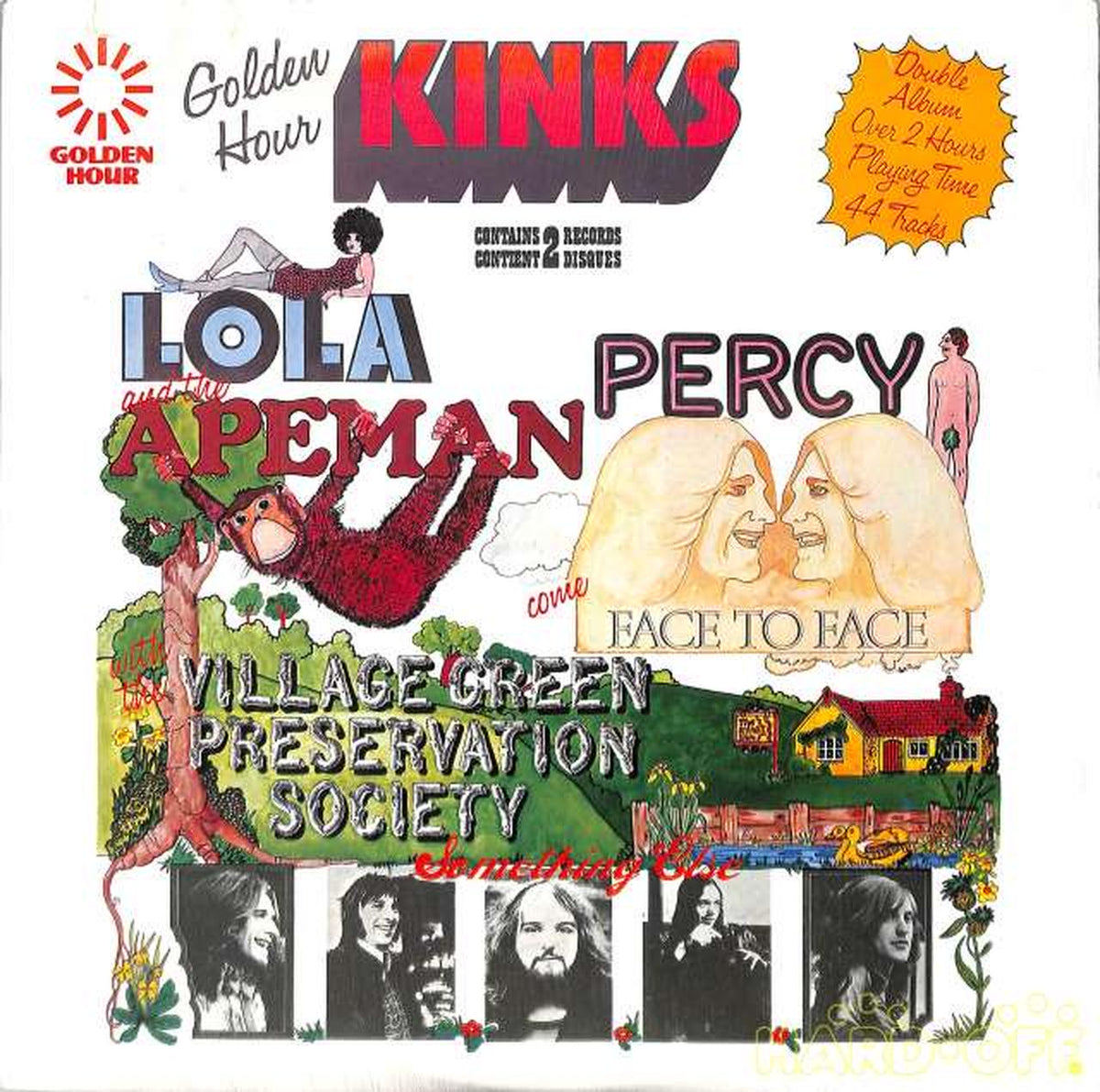 Golden hour Kinks "LOLA, PERCY AND APEMAN..." GHD 50 (exported to USA) 2LP
