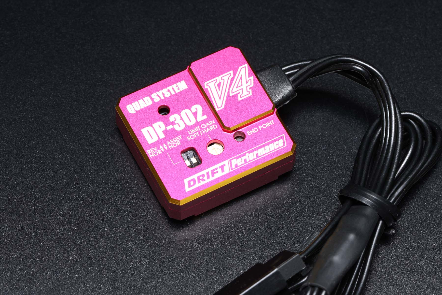 (PO JUL 2026) Yokomo DPP-302V4PI Drift Performer Steering Gyro DP-302V4 (Pink)