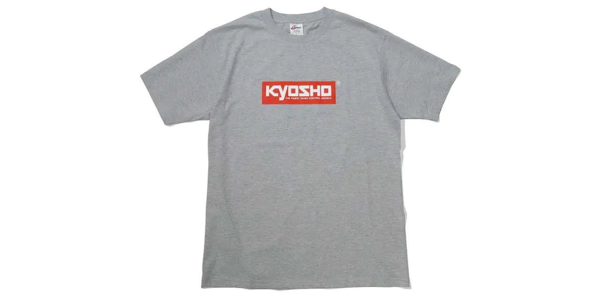 Kyosho KOS-TS01GY-SB Camiseta KYOSHO Box Logo (Gris/S) - BanzaiHobby