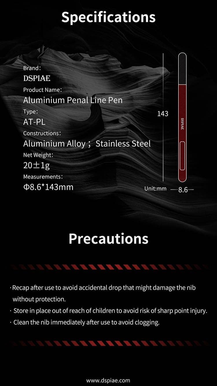 Plamokojo AT-PL Aluminum Fountain Pen for Inking
