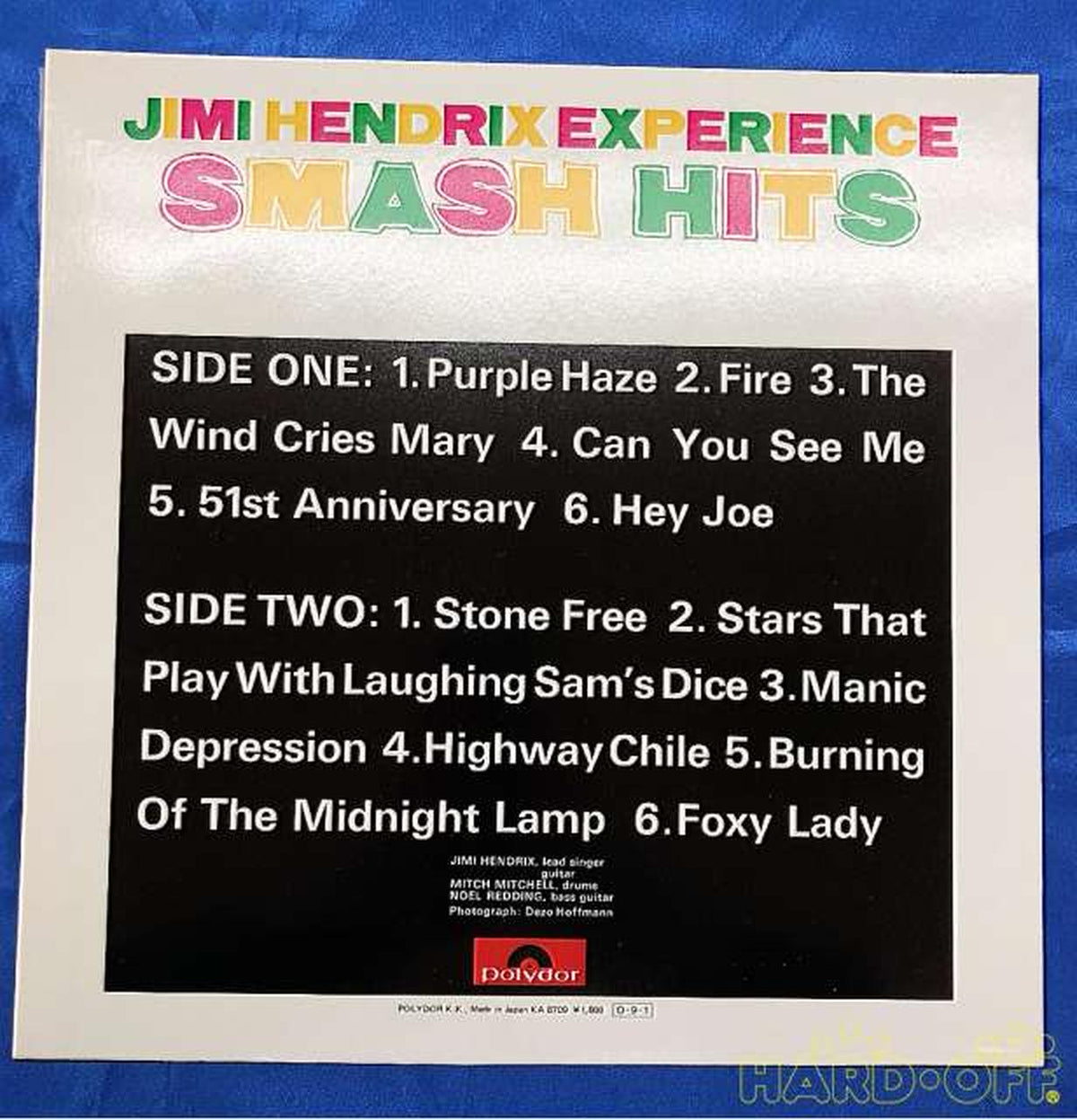 Polydor Records Jimi Hendrix Smash Hits 18MM0581