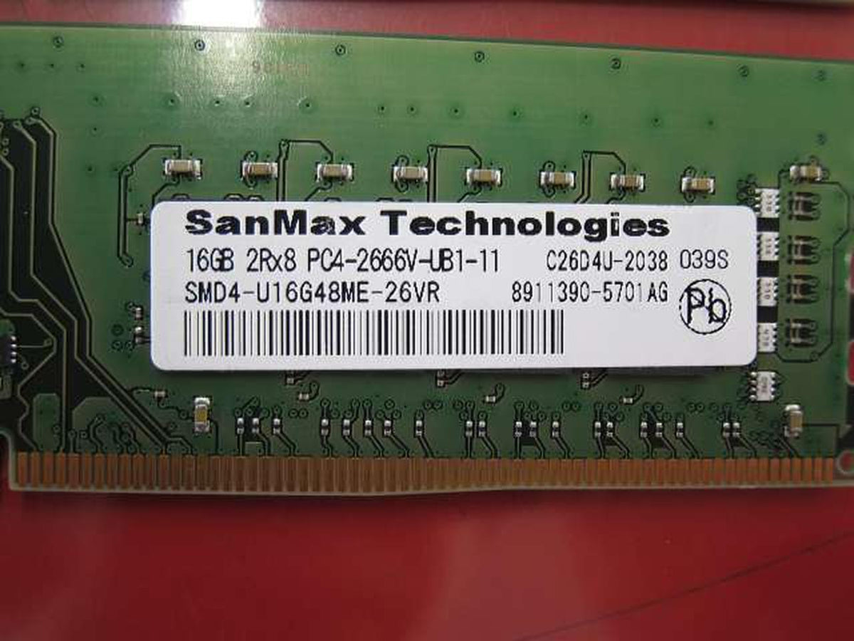 SANMAX TECNOLOGIES DDR4 DDR4 16GB*2 chips = 32GB - Banzai Thrifting | BanzaiHobby