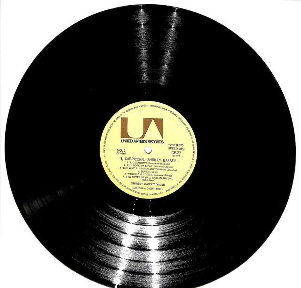 King Records Shirley Bassey "I Capricorn" GP 77
