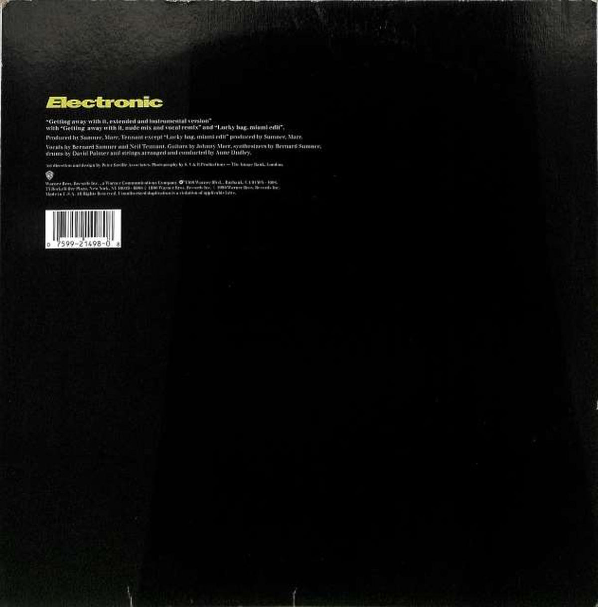 WARNER Electronic "GETTING AWAY WITH IT." 0-21498 (Export)
