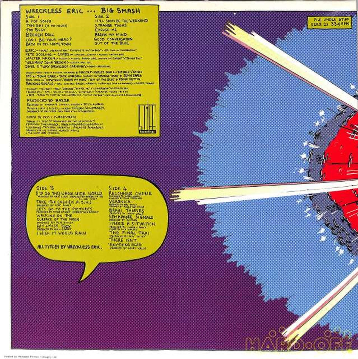 Stiff Records (imported, UK) Rex Eric "Big Smash" SEEZ-21 2LP