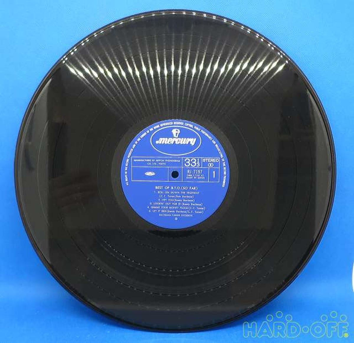Nippon Phonogram Western Music BACKMAN THUNDER OVERDRIVE /BES