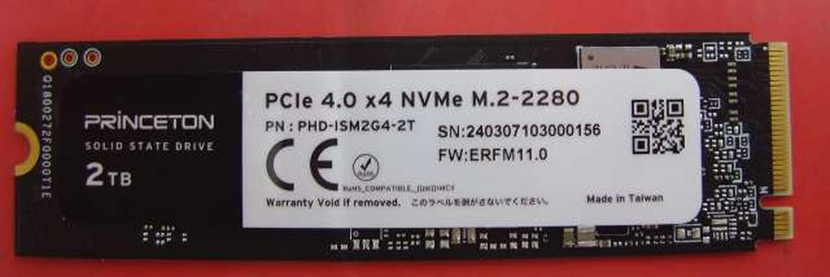 PRINCETON M.2SSD 2TB PHD-ISM2G4-2T - Banzai Thrifting | BanzaiHobby