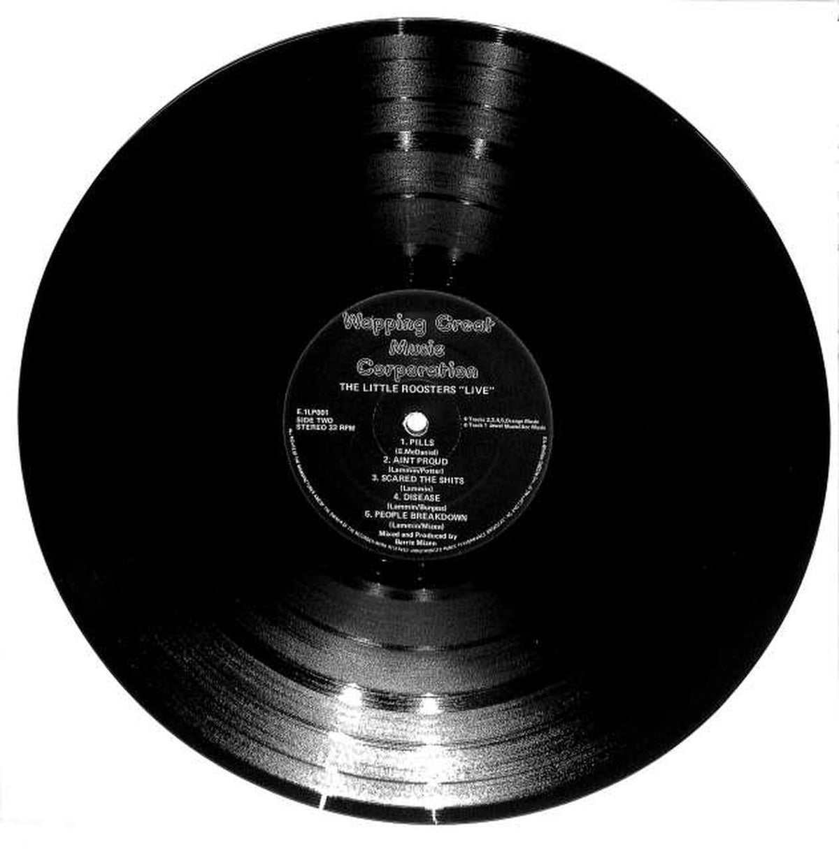 WEPPING GET MUSIC The Little Roosters "LIVE" E.1LP001