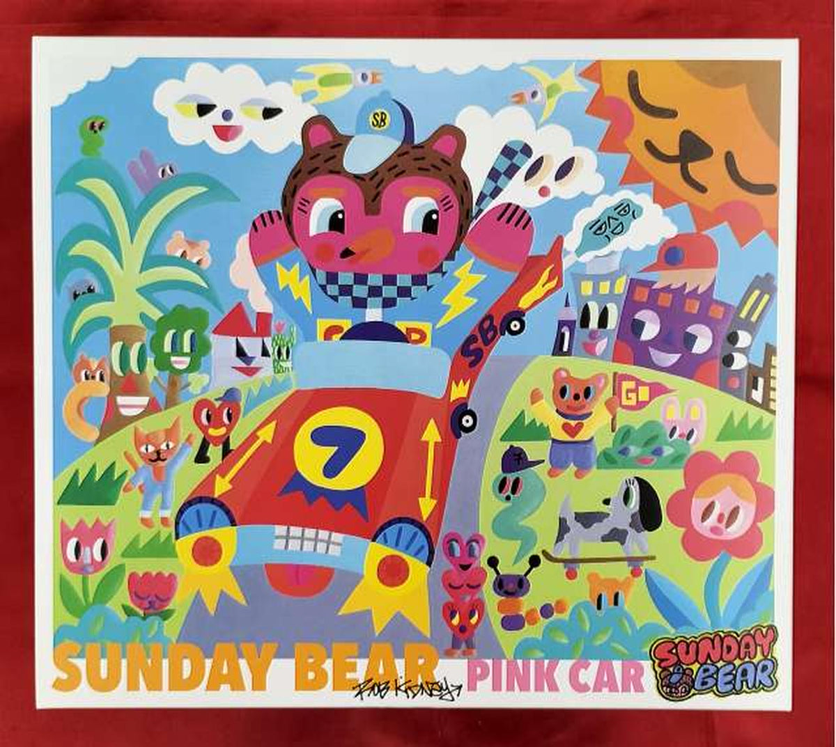 Ken Elephant Soft Vinyl Doll SUNDAY BEAR PINKCAR - Ken Elephant Banzai Hobby