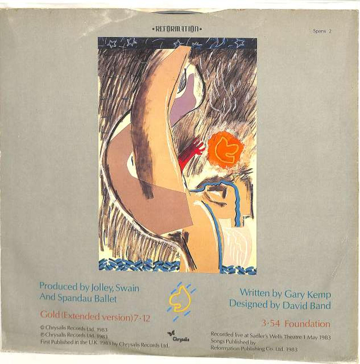 CHRYSALIS Spander Ballet "GOLD" SPANX2