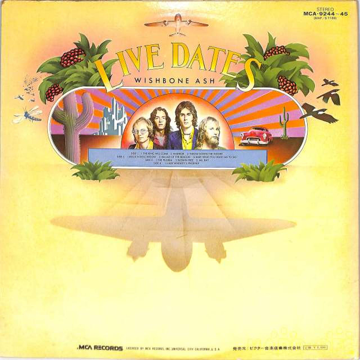 Victor Sound Production Wishbone Ash "Live Date" MCA-9244~45 2LP