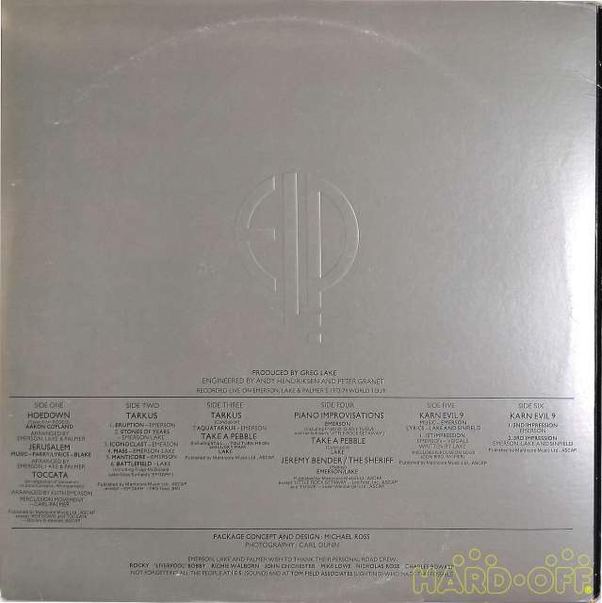 Manticore (imported, US) E.L.P. 'Ladies & Gentlemen' MC 3-200 3LP