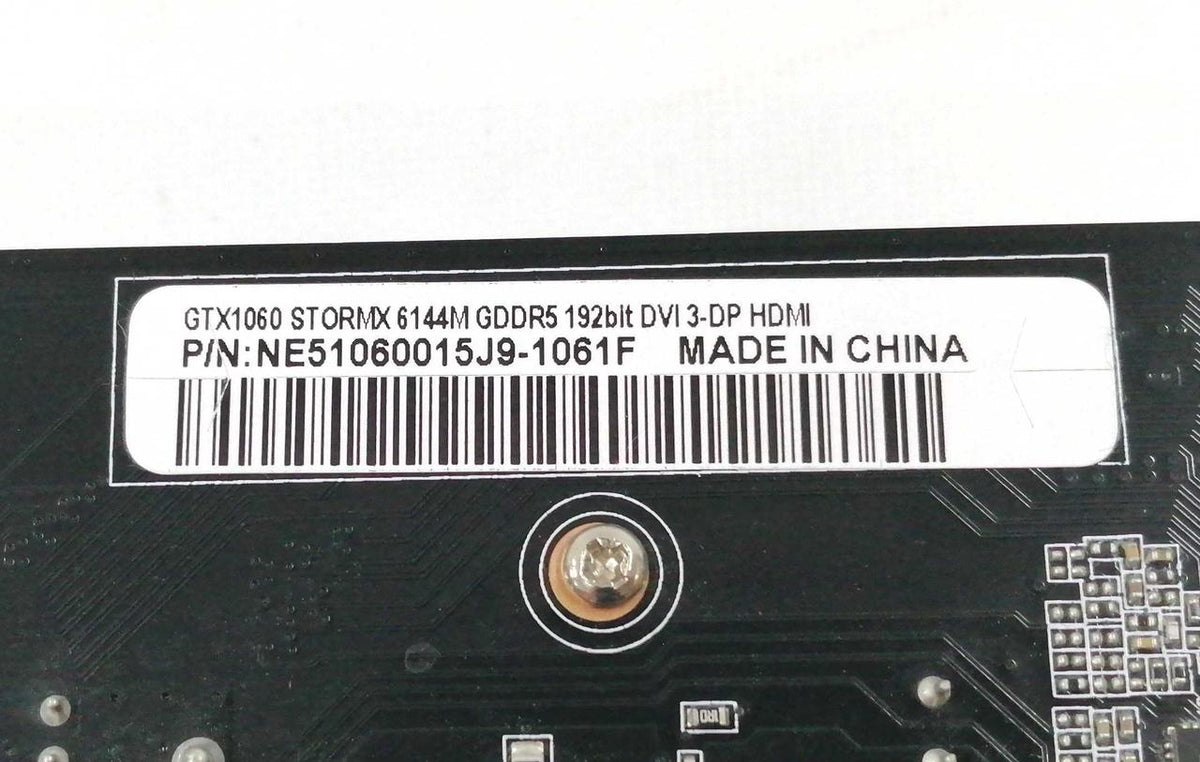 PALIT Graphics Board GTX1060 STORMX 6144M GDDR5