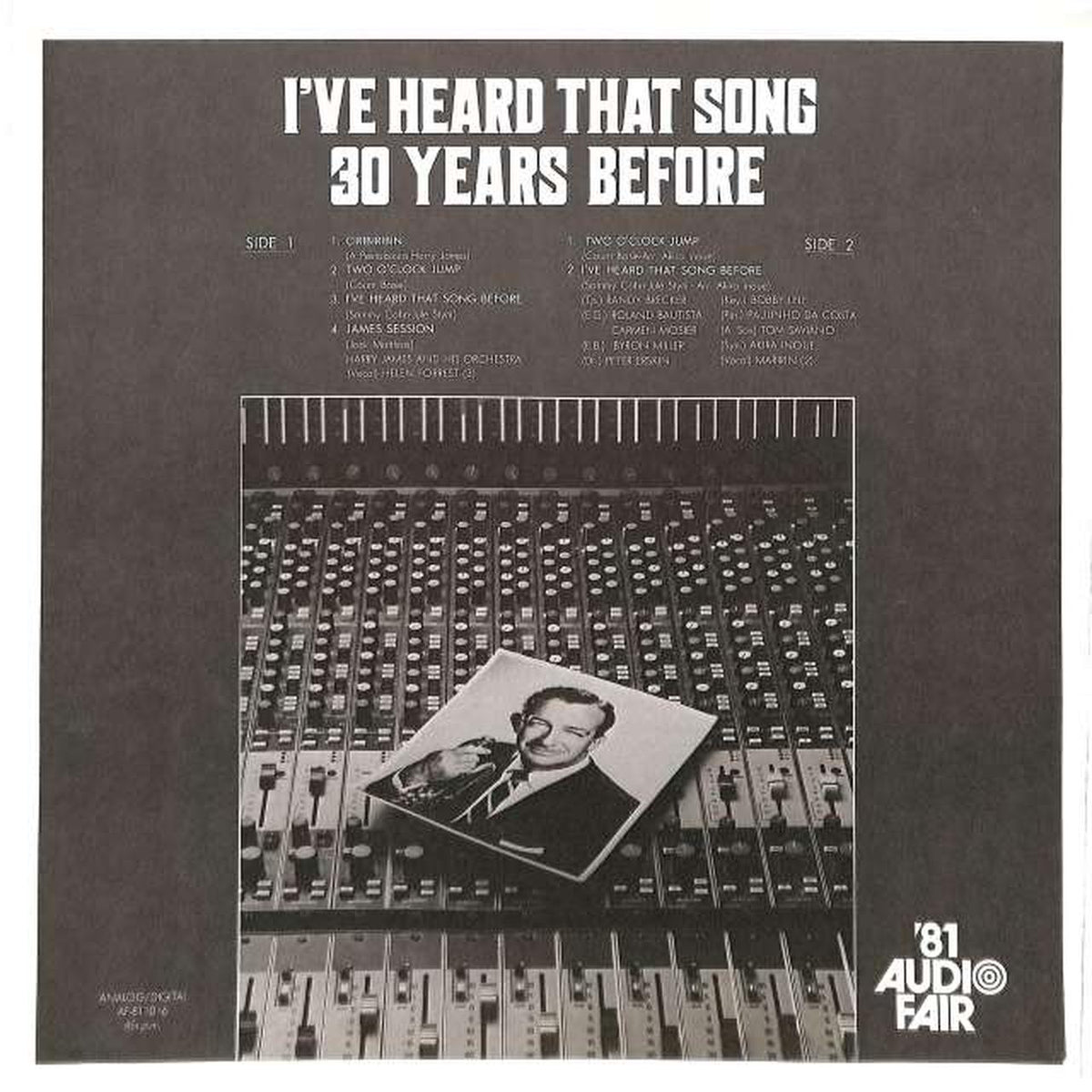 Toshiba EMI Harry James "I'VE HEARD THAT SONG AF-811016"