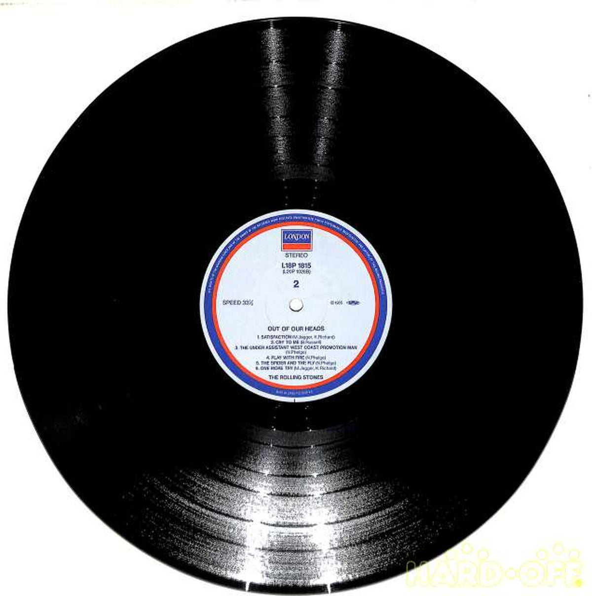 Polydor The Rolling Stones "Out of Hourheads" L18P1815