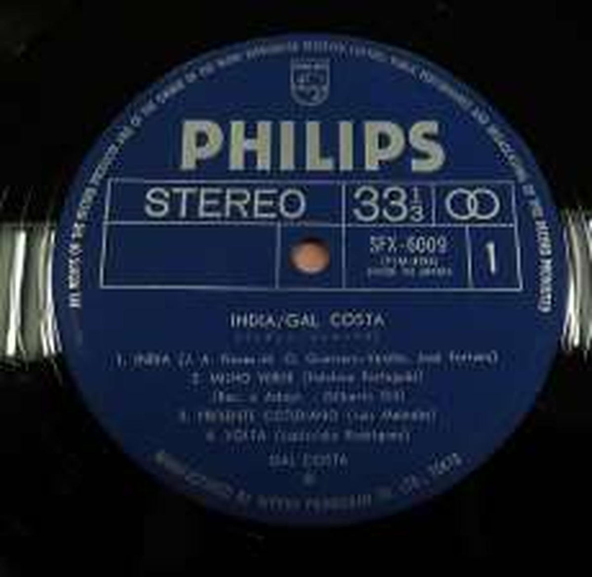 PHILIPS This is an album by singer Garcosta, who is considered Brazil's top artist. SFX-6009