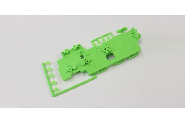 Kyosho IFF003KG Battery tray set (VE / fluorescent green) - BanzaiHobby