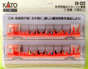 KATO 24-222 Staff and Passengers of Glacier Express 1st Class Car/fo - BanzaiHobby