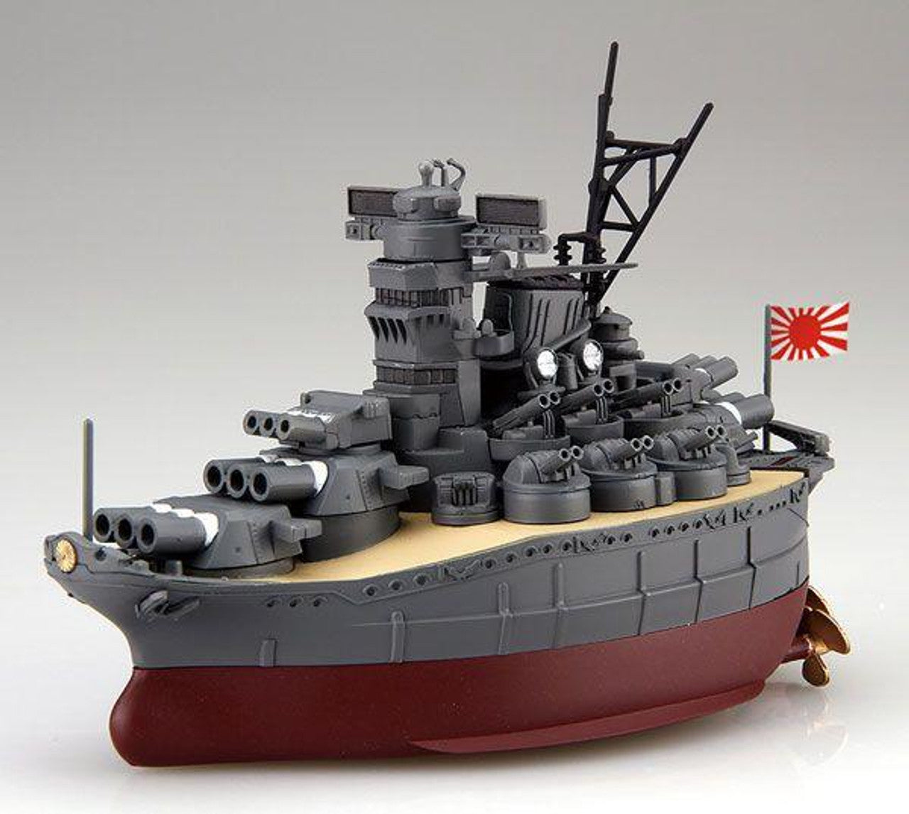 Fujimi No.1 EX-2 Chibi Maru Fleet Yamato (etched wooden deck included)