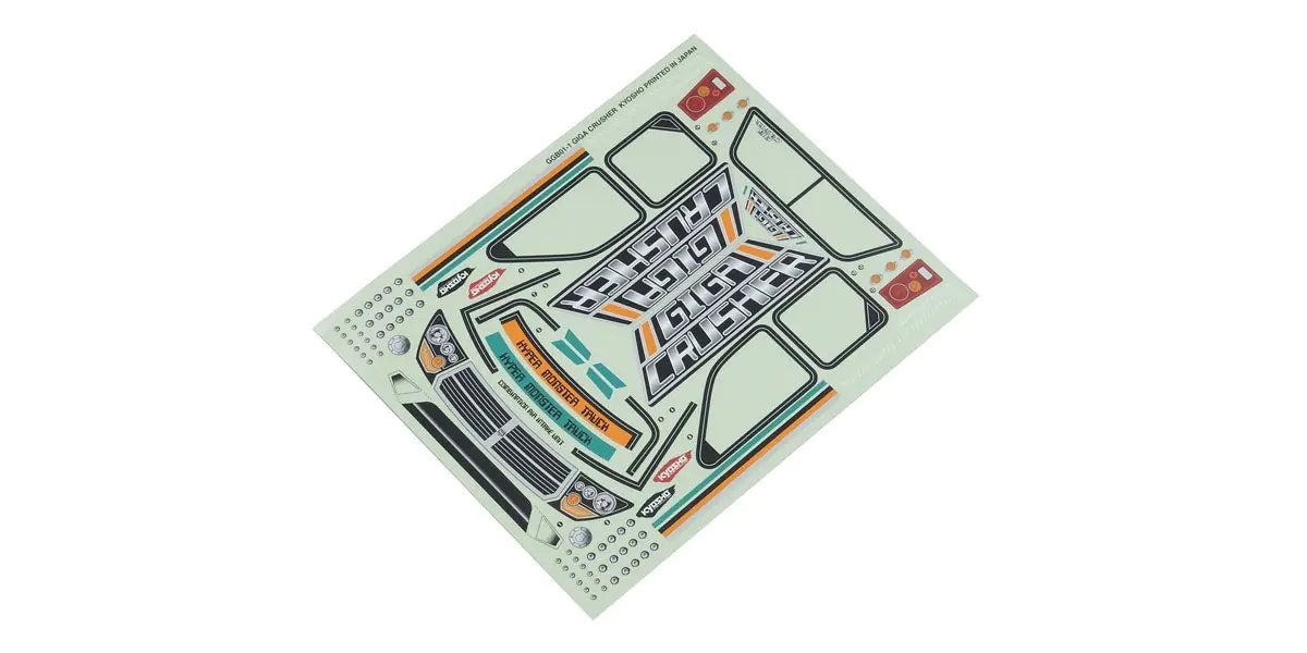 Kyosho KC.GGB01-01 Decal Set (GIGA CRUSHER)