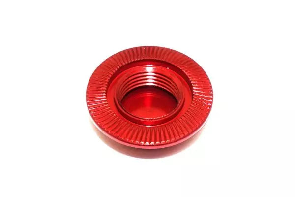 Kyosho IFW649R Wheel Nuts (Red/4 pieces/Flange Cap/Serration)