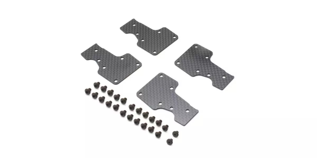 Kyosho IFW706 Carbon Rear Lower Suspension Plate Set (MP11)