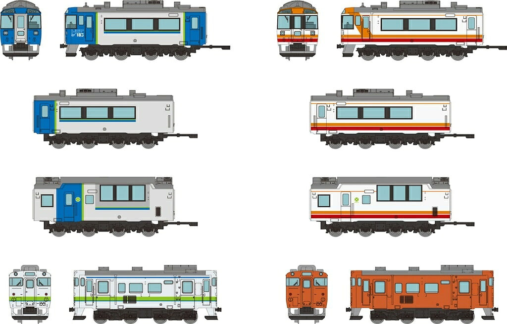 TOMYTEC 338642 N-Gauge Tetsucolle Pocket Vol. 4 Hokkaido Diesel Railcar Collection Box of 10