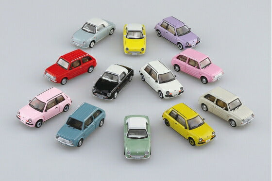 Aoshima 1/64 Nissan Pike Car Collection 1BOX (12 pieces) - BanzaiHobby