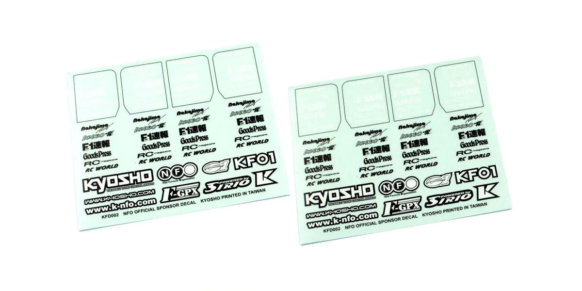 Kyosho KFD002 Official Sponsor Decal - BanzaiHobby