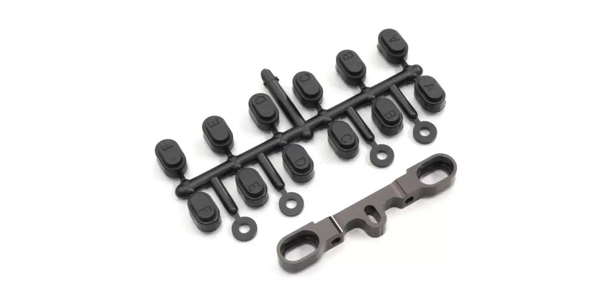 Kyosho LAW95GM Aluminum Rear Suspension Holder (RR/Gunmetal/LAZER) - Kyosho Banzai Hobby