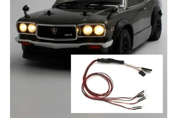 Kyosho 97054-4HR LED Light Unit(5/4 Bulbs/Halogen&Red)