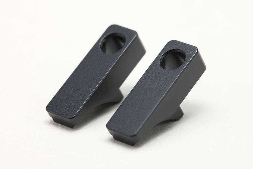 Yokomo MS-32CM-2 Belt Tension Cam Holder (2 pieces) for MS2.0, Aluminum - BanzaiHobby