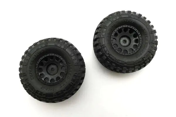 Kyosho MXTH003HW Premounted Tire/Wheel w/Weight 2pcs INTERCO TIRE - BanzaiHobby
