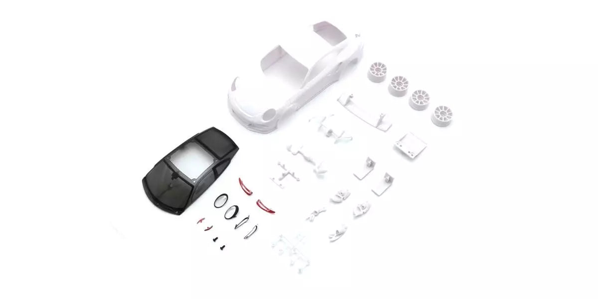 Kyosho MZN232 Porsche 911 GT3 RS White Body Set (with Wheels)