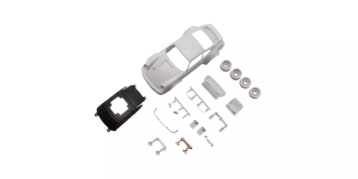 Kyosho MZN238 Porsche 934 RSR White Body Set (Unpainted/Wheels)