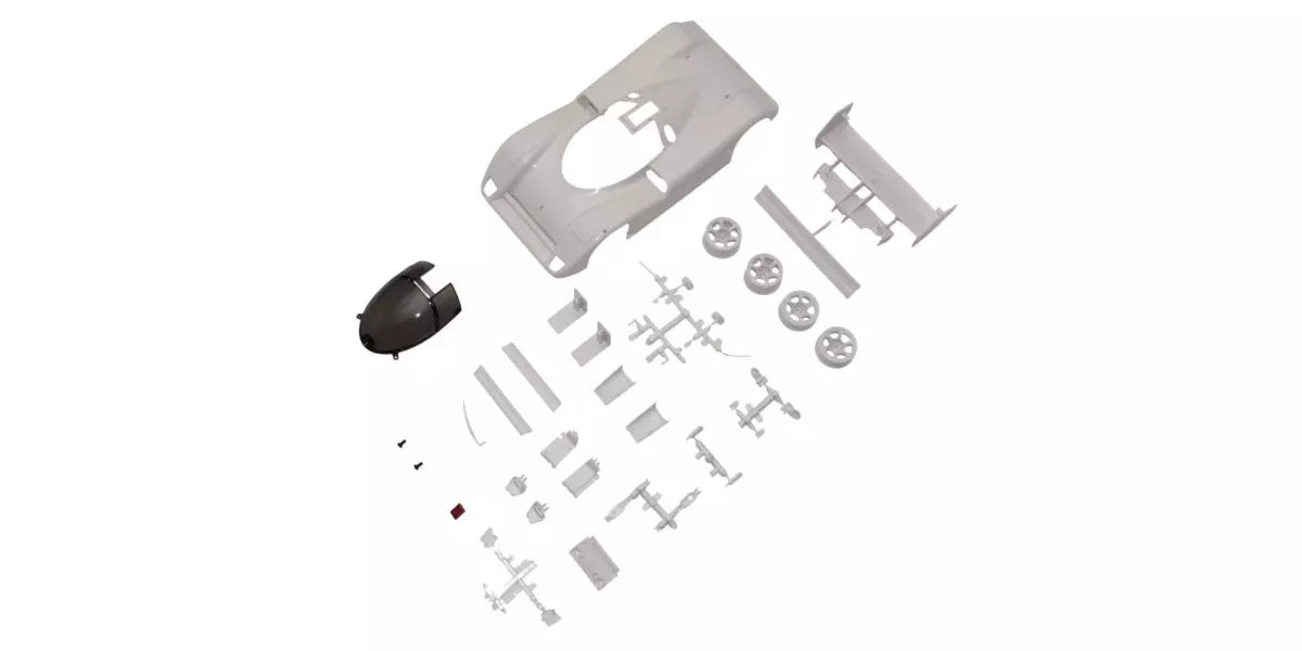 Kyosho MZN239 Jaguar XJR-14 White Body Set (Unpainted/with Wheels) - BanzaiHobby