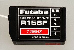 Futaba R156F 6Ch FM 72MHz Micro Rx w/o Short Crystal - BanzaiHobby