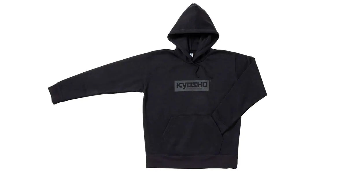 Kyosho KOS-PK01BK-LL Sudadera con capucha KYOSHO Box Logo (Negro/LL) - BanzaiHobby